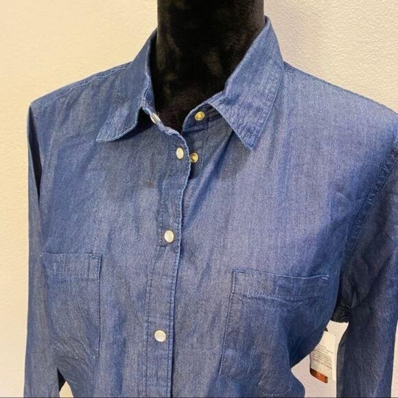 Bit n Bridle - Jean western cowgirl shirt large - Picture 2 of 8